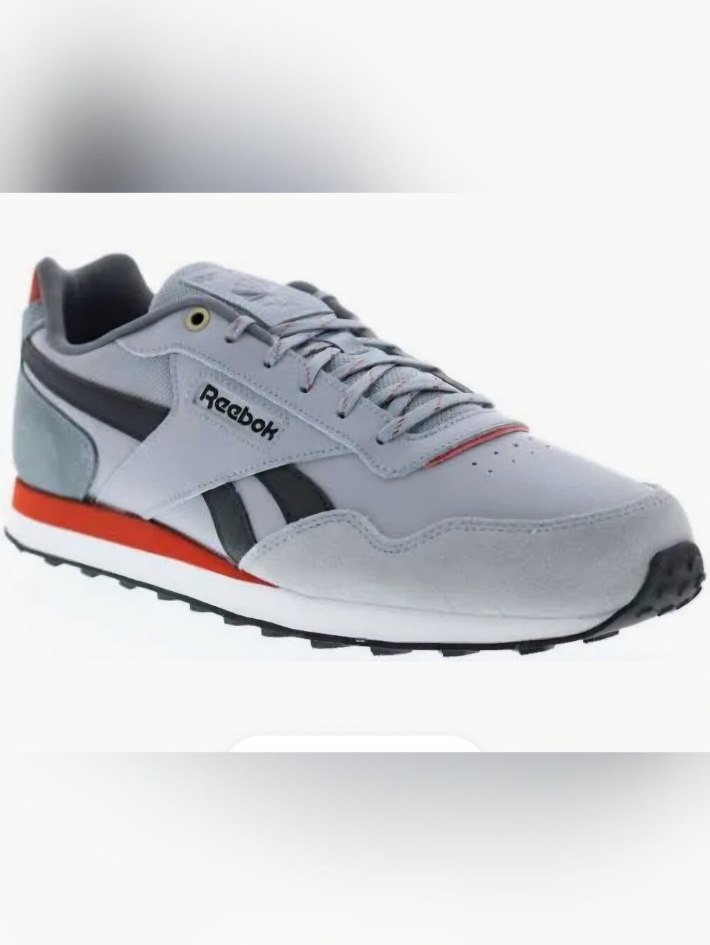New In Box Men's Reebok CL Harman Run LT Running Shoes Size 7.5 Gray/Black/Red
